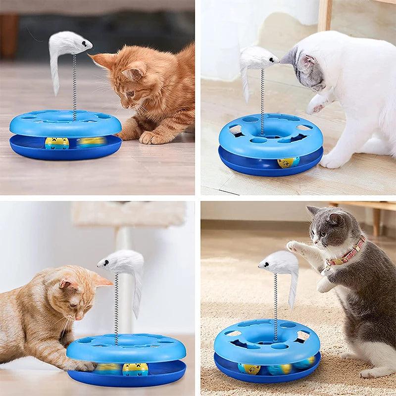 Pista Engraçado com Bolinhas para Gatos - DonDonPets